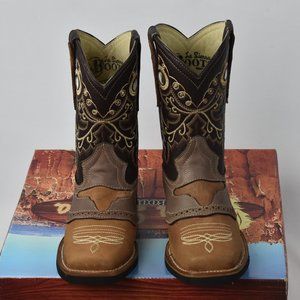 Western Bull Honey-Brown Booties by La Sierra